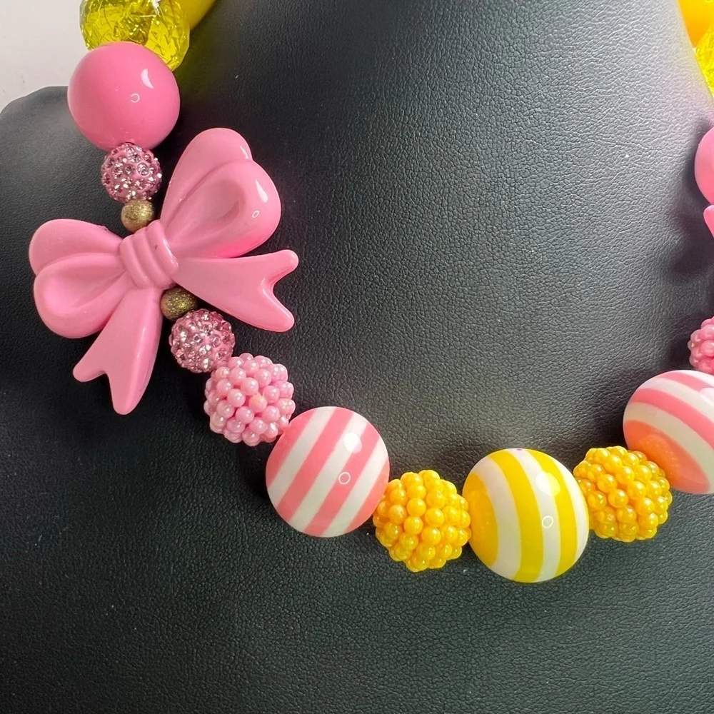 Colorful Kids Acrylic Beaded Necklace D13